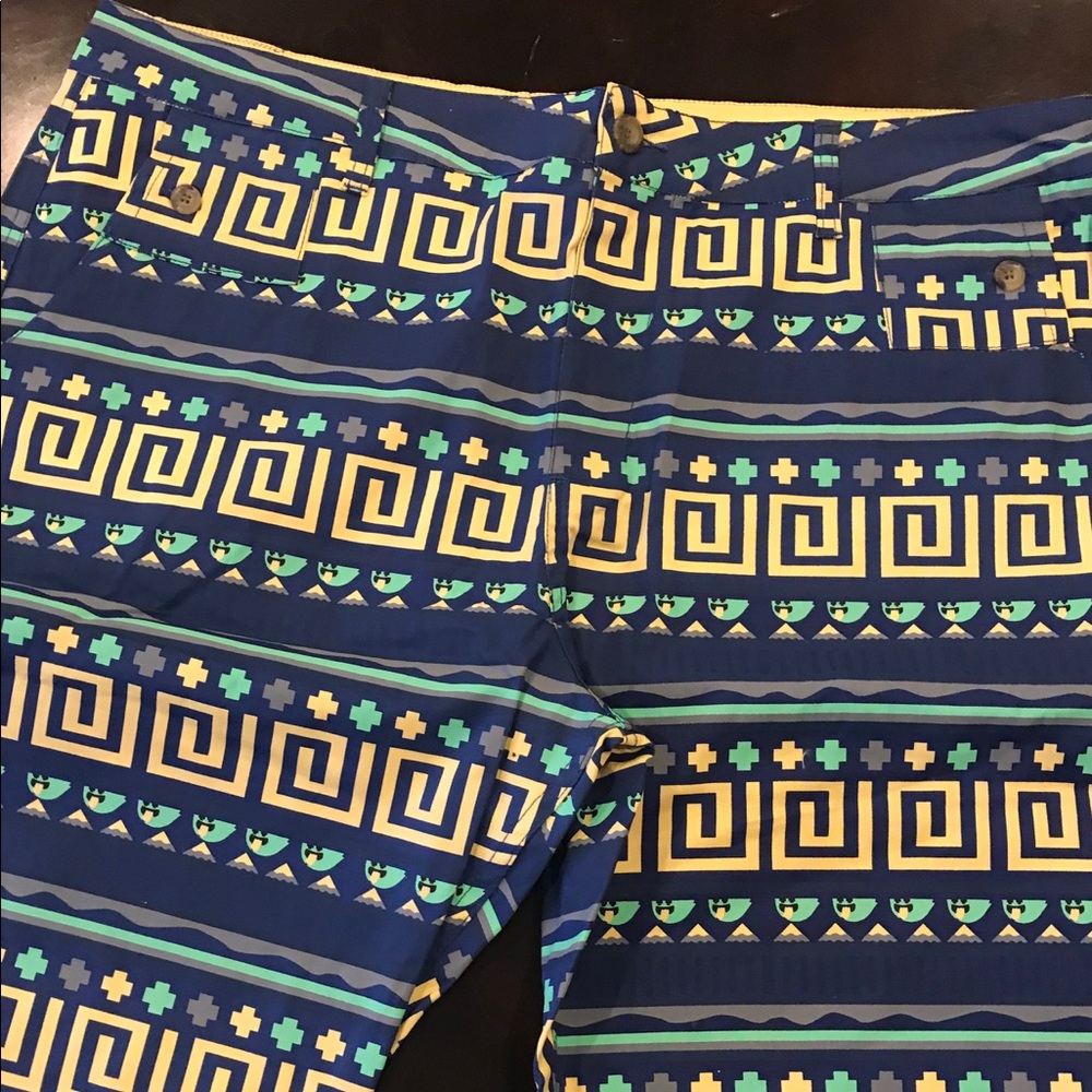 Pink Dolphin pattern shorts, sz 40